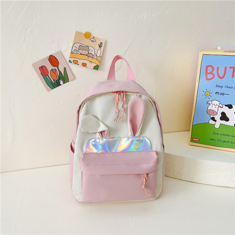 2023 New Korean Japanese Cartoon Cute Fresh Energetic Girl Backpack Students Canvas Rabbit School Bag Backpack