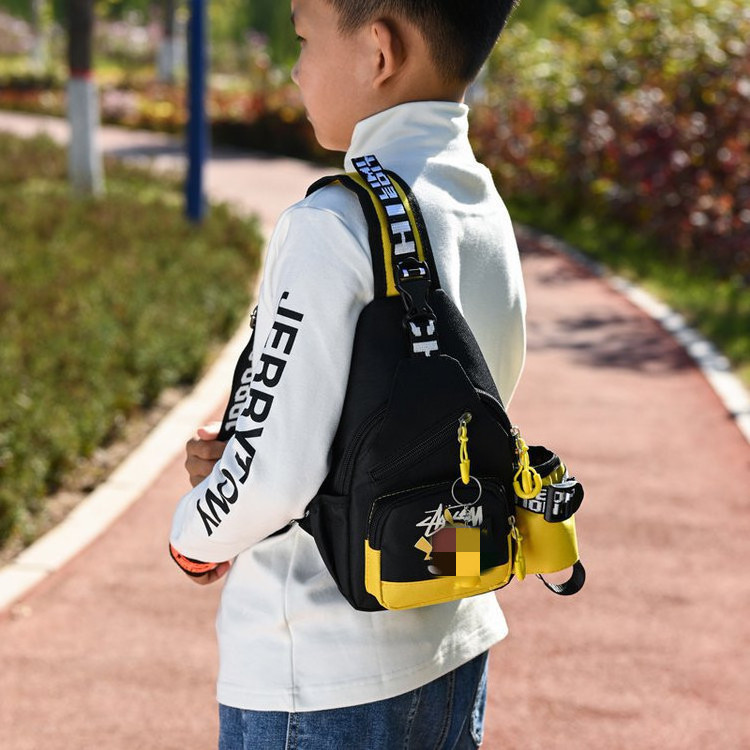 Wholesale New Children's Mini Pokemonn Shoulder Bag Kids Outdoor Fashion Cartoon Cool Anime Boys Travel Chest Messenger bag