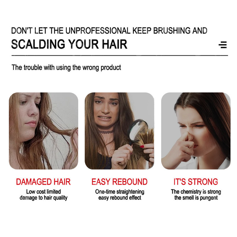 Straightening Hair Creamprotects hair from humidity with arresistible shine