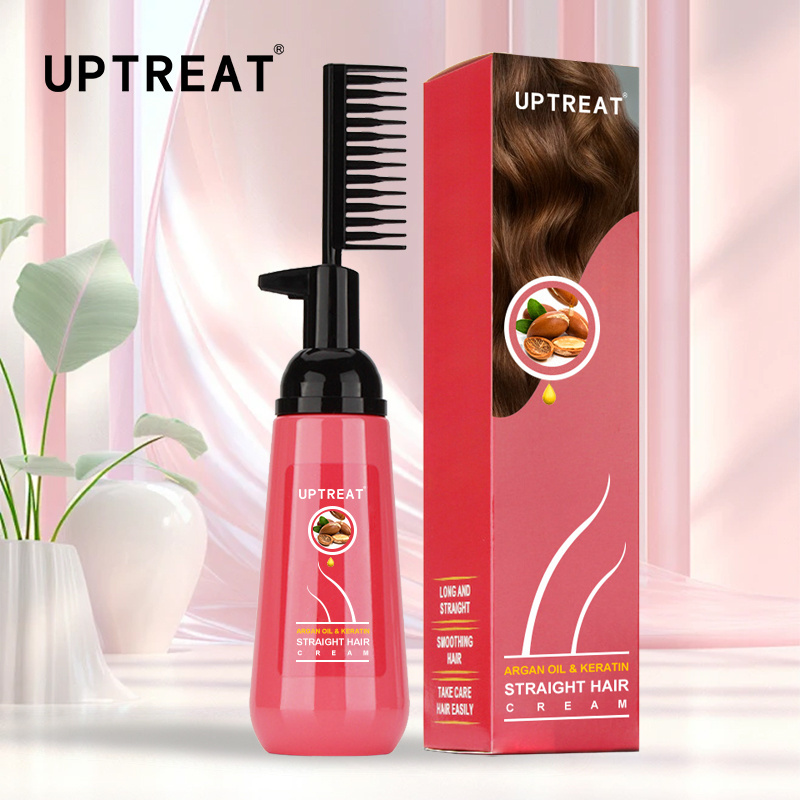 Straightening Hair Creamprotects hair from humidity with arresistible shine