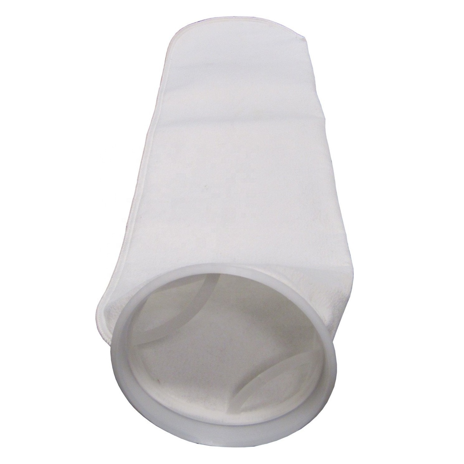 Industrial Process Filter Bags Liquid Filter Bags Polyester Felt with Polypropylene Ring