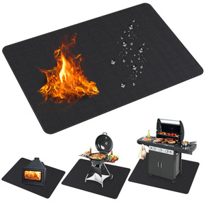 Grill Accessories Under Grill Mats for Outdoor Grill  Fit for Indoor Fireplace Mat Fire Pit Mats