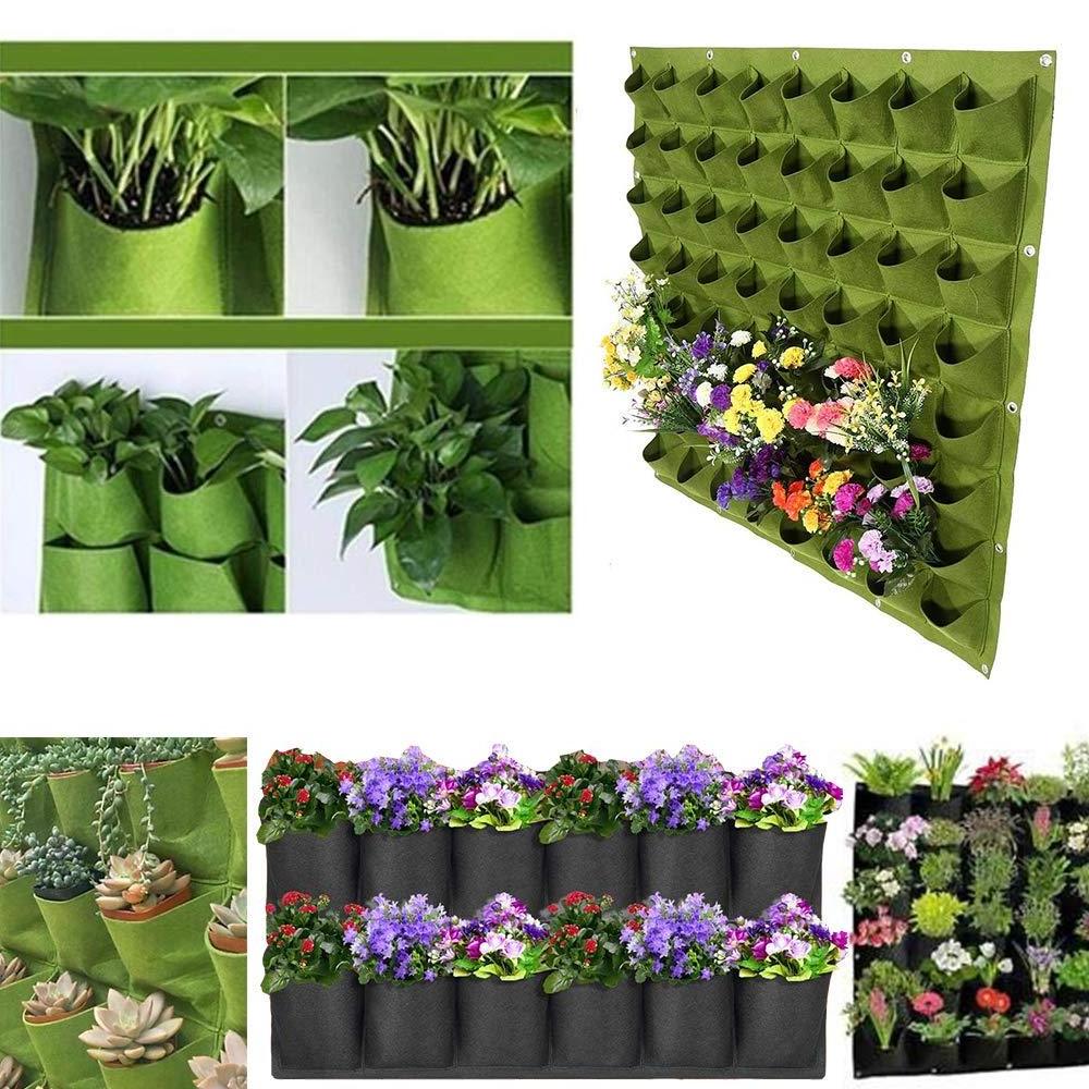 Hanging Planting Grow Bags Vertical Wall Planter Wall Mounted Grow Bag Outdoor Indoor Gardening Greening Flower Container