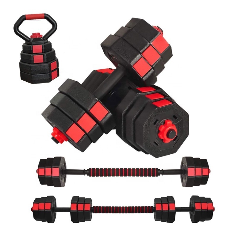 adjustable cement plastic 20kg 40kg 30kg 10kg 15kg dumbbell barbell kettlebell