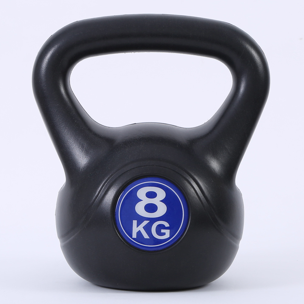 Colorful Cement Plastic Kettlebells Sand Filled Plastic Kettlebell Cheaper Kettlebell 5lb 10lb 15lb 20lb 25lb