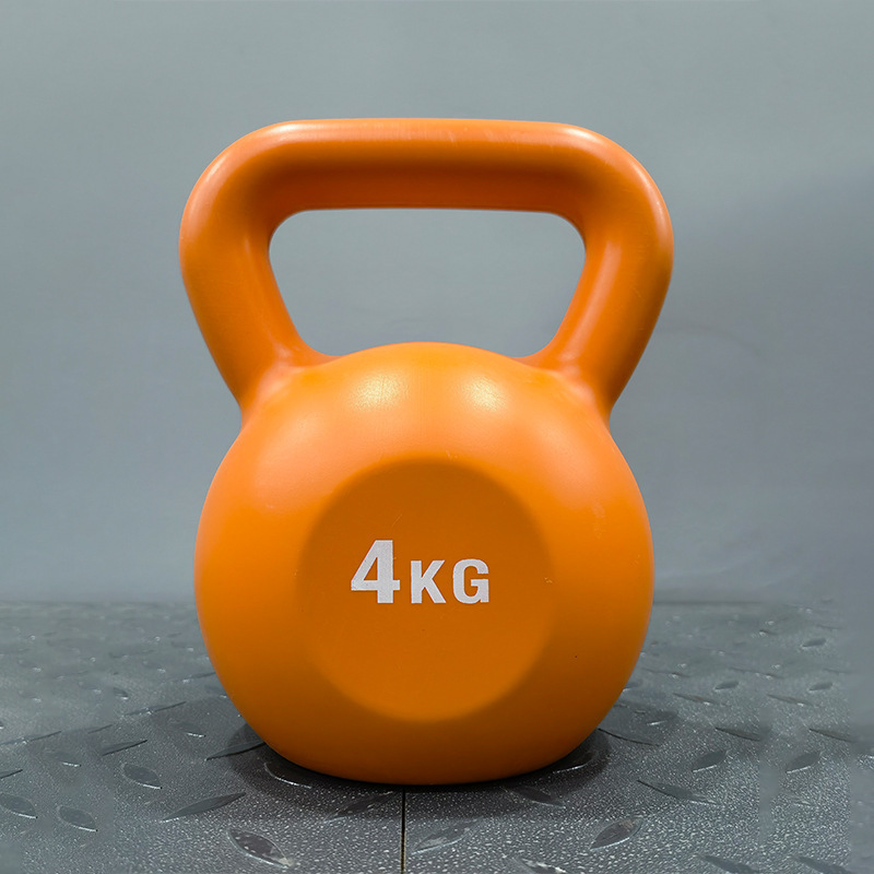 Colorful Cement Plastic Kettlebells Sand Filled Plastic Kettlebell Cheaper Kettlebell 5lb 10lb 15lb 20lb 25lb