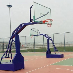 Hot-sale Height Adjustable Manual Hydraulic Basketball Stand Basketball Pole