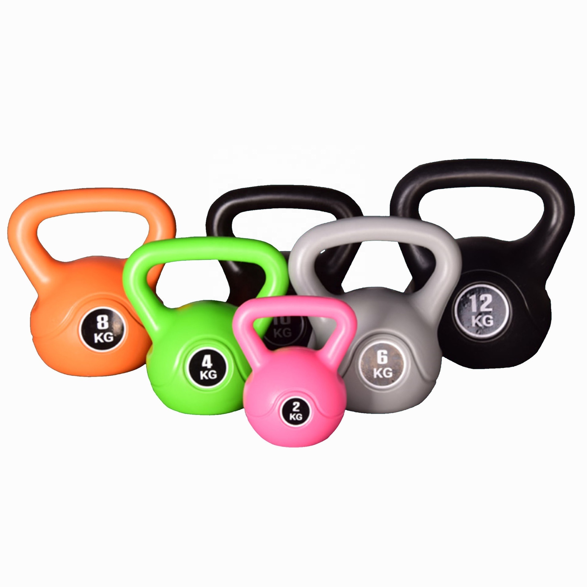 Handle Home Gym Exercise Equipment Kettlebell Bodybuilding 10lb Cement Kettlebells