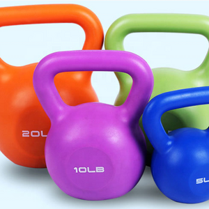 Colorful Cement Plastic Kettlebells Sand Filled Plastic Kettlebell Cheaper Kettlebell 5lb 10lb 15lb 20lb 25lb