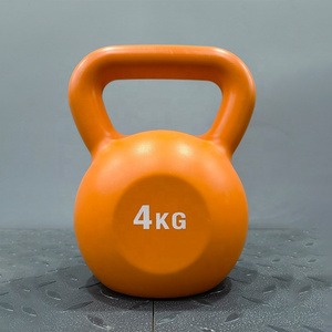 Colorful Cement Plastic Kettlebell Sand Filled Plastic Kettlebell Cheaper Kettlebell 5lb 10lb 15lb 20lb 25lb