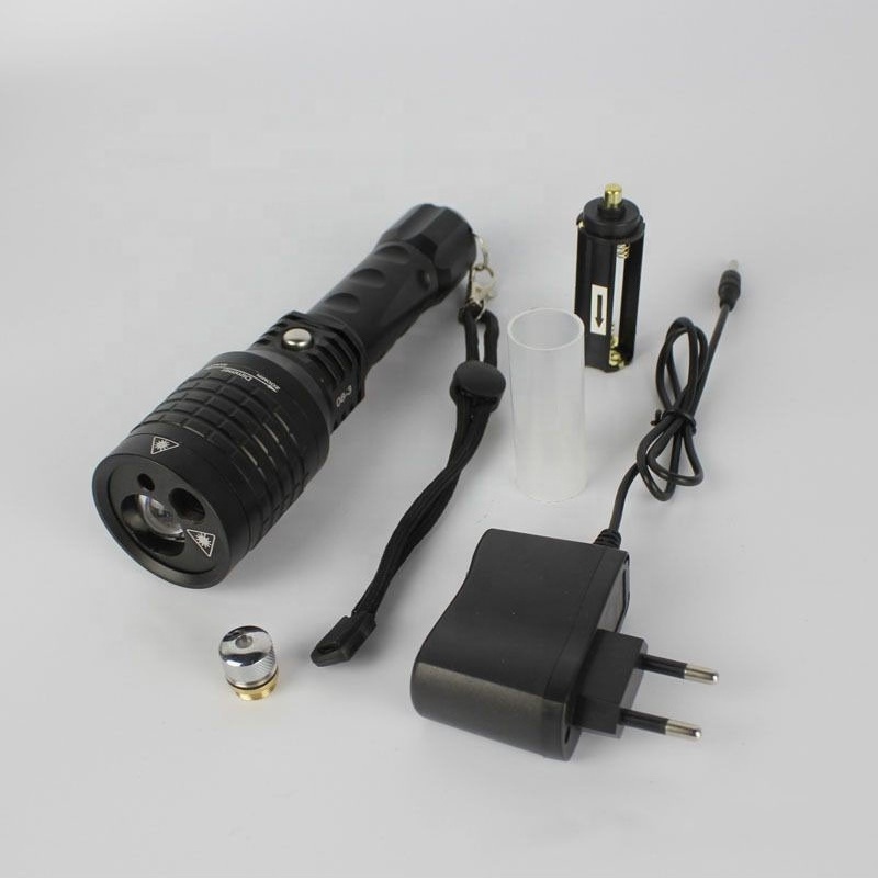 Multi-Functional Led Flashlight Laser Combo Red And Green Laser Outdoor Lighting Laser Flashlight