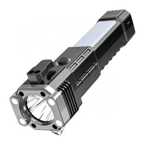 Factory Direct Sales Multifunctional Rechargeable Safety Hammer Magnetic Bright Flashlight