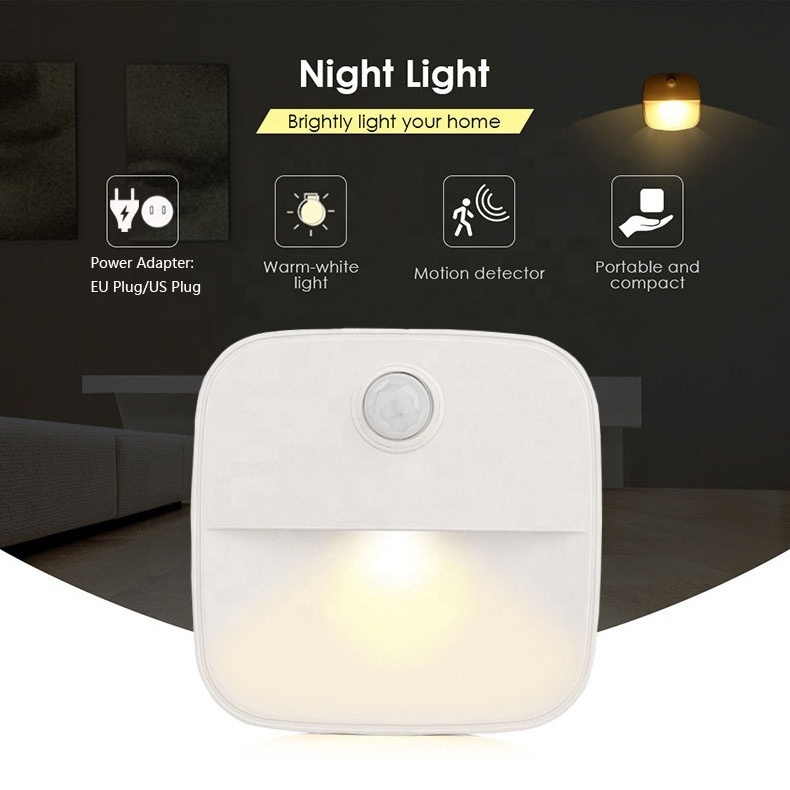 Indoor Smart Wall Light Plug-in Motion Sensing Night Light