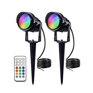 RGB remote control waterproof LED landscape lighting lawn decorative lights