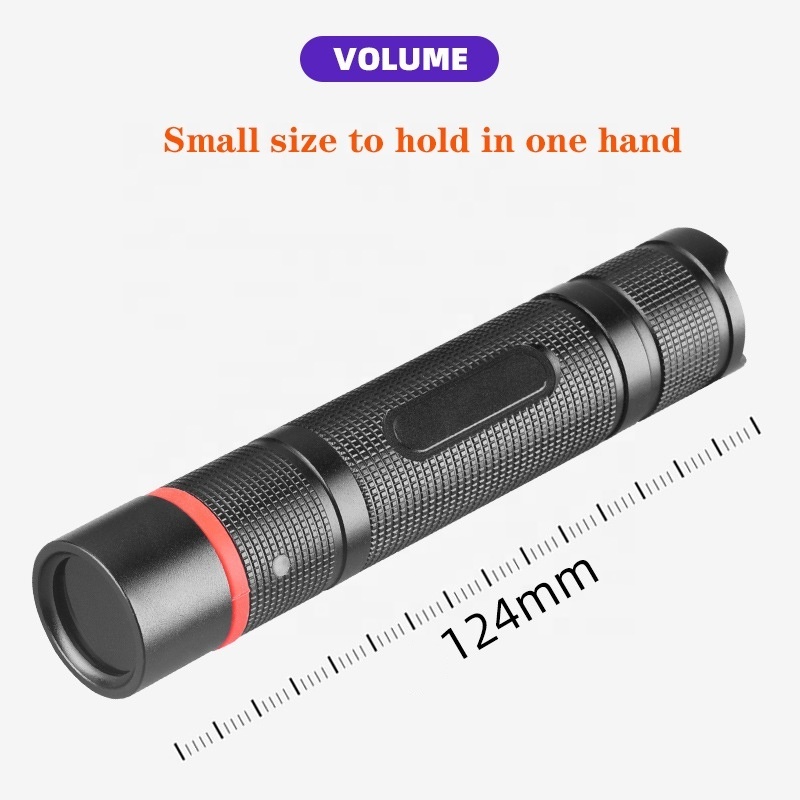 Hot Products Boutique Pocket 18650 Rechargeable UV Detection Flashlight 365nm 5W UV Flashlight