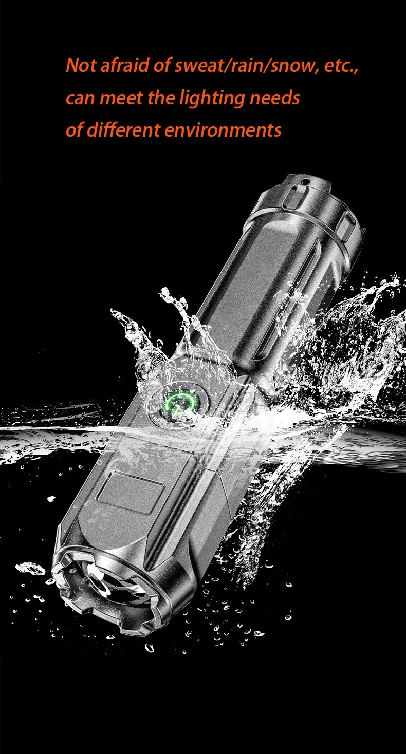 Direct Sales Rechargeable Outdoor Waterproof Tactical Torch Ultra-bright LED Flashlight