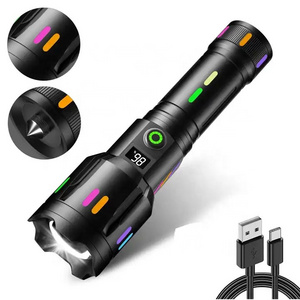 Aluminium Alloy Shell Zoomable Spotlight Flashlight multifunction Led Work Flashlight