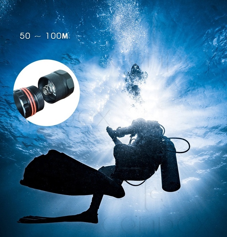 Specializing in the production of deep-water diving flashlight aviation aluminum alloy diving flashlight