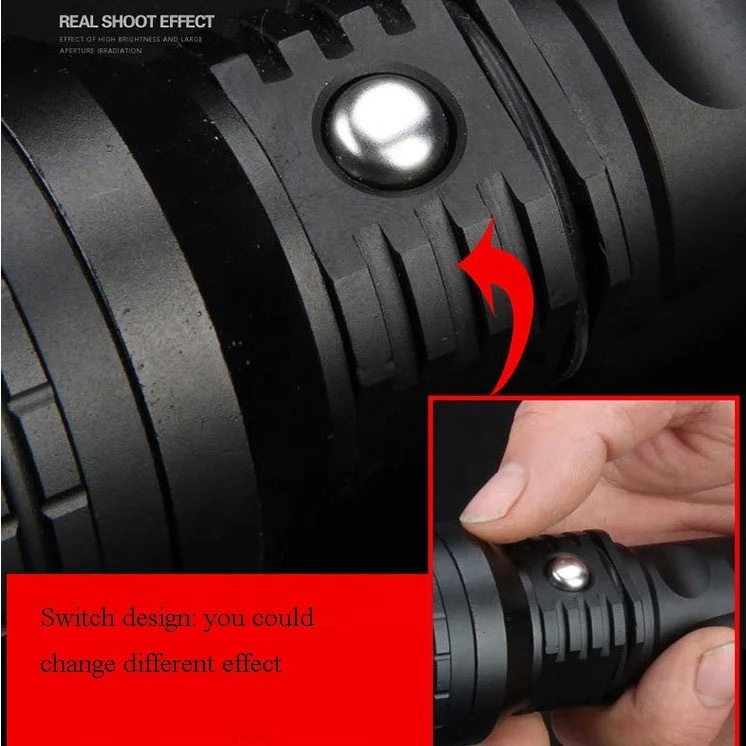 Multi-Functional Led Flashlight Laser Combo Red And Green Laser Outdoor Lighting Laser Flashlight