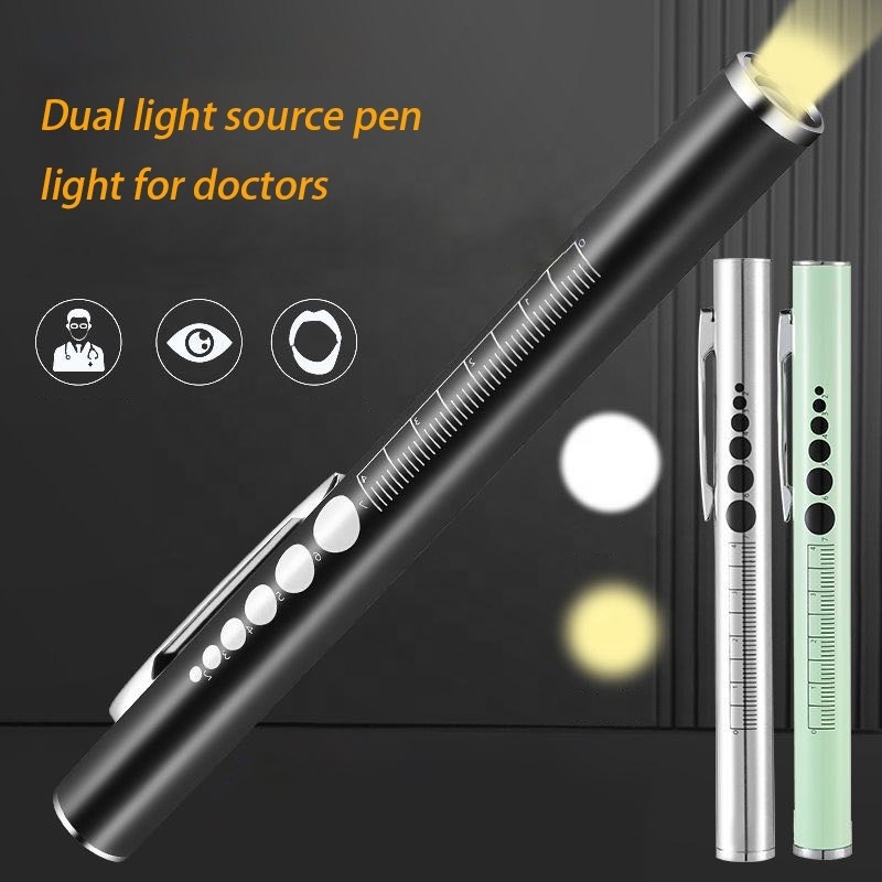 Mini Led Pen Light And Lighting Lamp With Clip Rechargeable 2 in 1 Nurse Pen Light