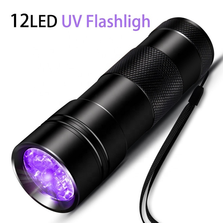 395nm Mini UV Torch Light Purple Light Flashlight AAA Battery LED UV Flashlight