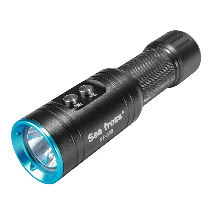 100m Underwater Diving Flashlight Aluminum Alloy Diving Torch 1000Lumen Powerful Waterproof LED Flashlight