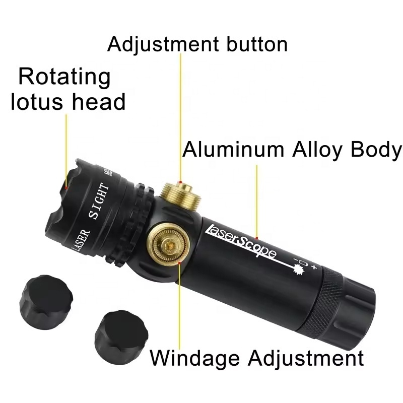 New Design Outdoor Tactical Hunting Green Laser Point Sight With Adjustable Green Laser Flashlight