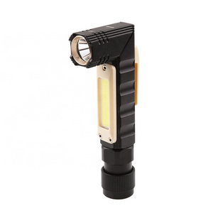 Aluminium Alloy Shell  Rotate 360 Degrees USB Rechargeable Flashlight LED Headlamp