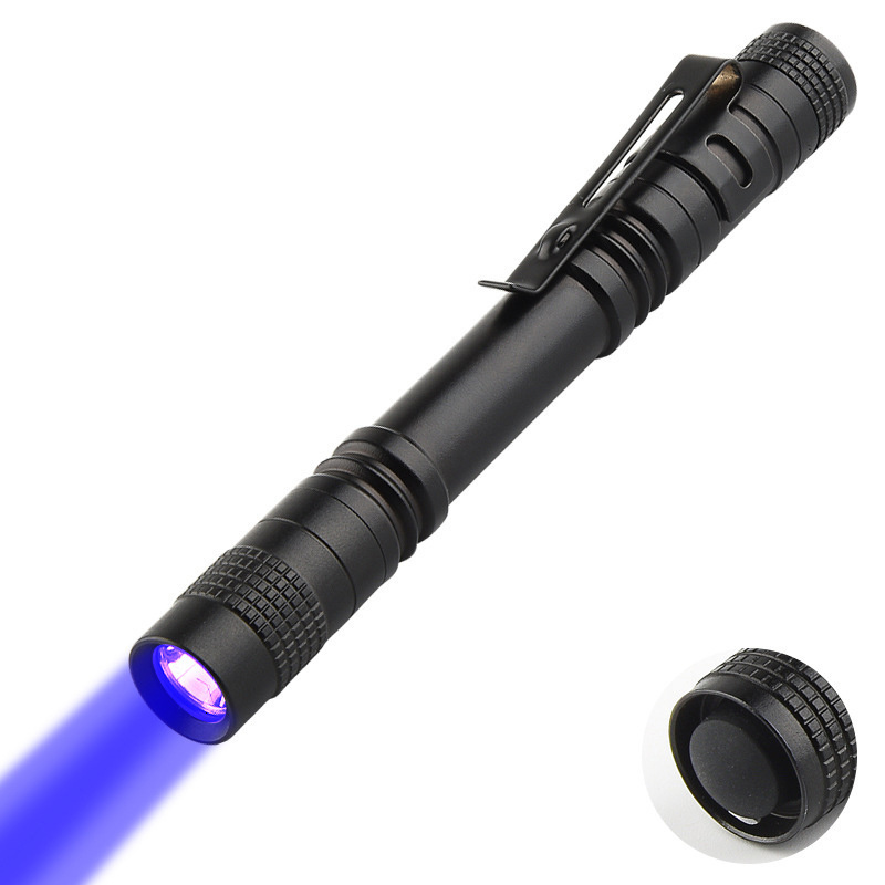 395nm UV Flashlight Portable Ultraviolet  Detector For Dog Urine Pet Stains Aluminium alloy Black Light LED Flashlight