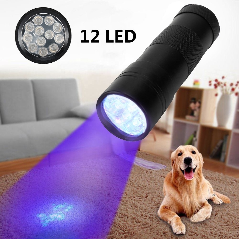 395nm Mini UV Torch Light Purple Light Flashlight AAA Battery LED UV Flashlight