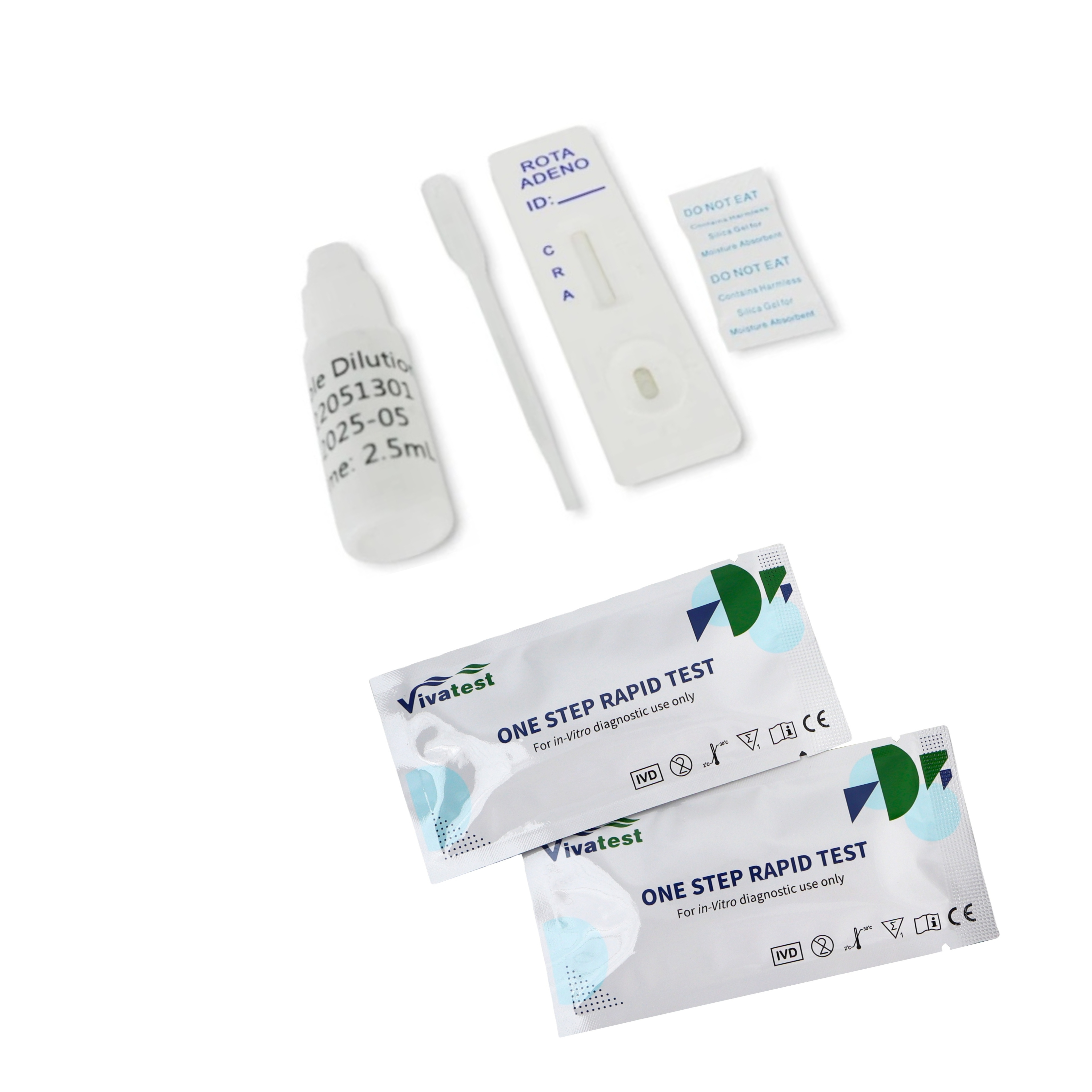 Vivatest High Quality Medical Use Adenovirus Rotavirus Test Rota Adeno Antigen Rapid Test Kit