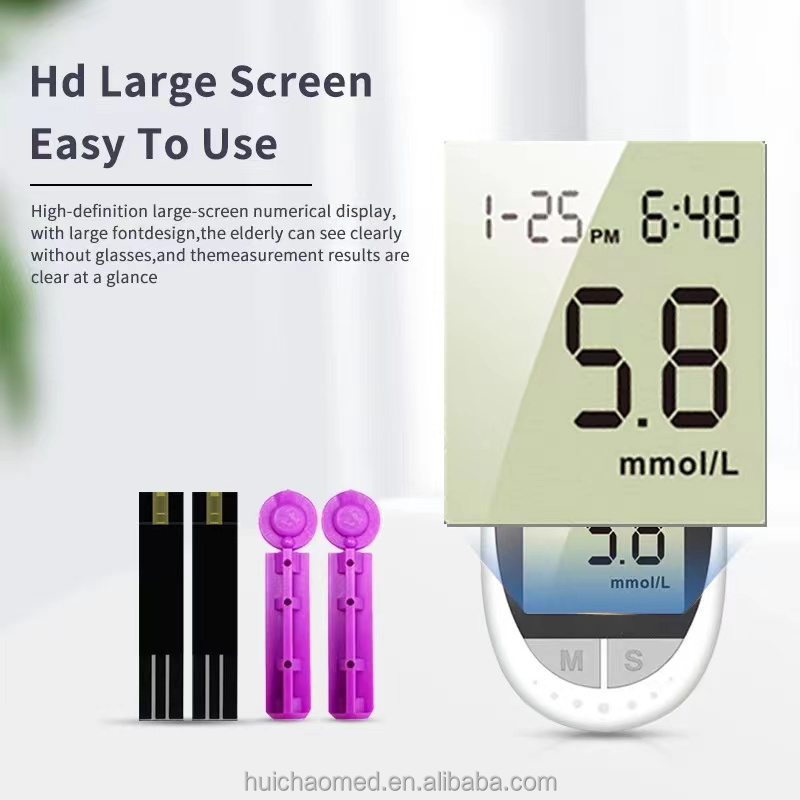 Easy Use Diabetes Blood Sugar Test Kit Test Strips Blood Glucose Meter Digital Glucometer With Factory Price