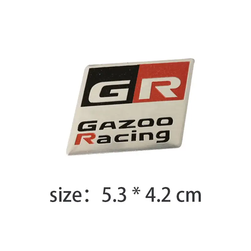 GR SPORT GAZOO Racing modified letter car side body fender decorate decal sticker emblem for Toyota