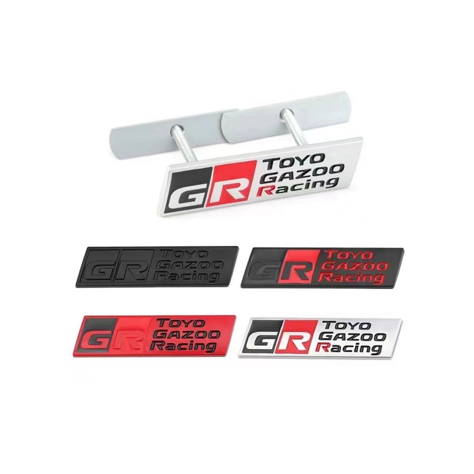 GR SPORT GAZOO Racing modified letter car side body fender decorate decal sticker emblem for Toyota