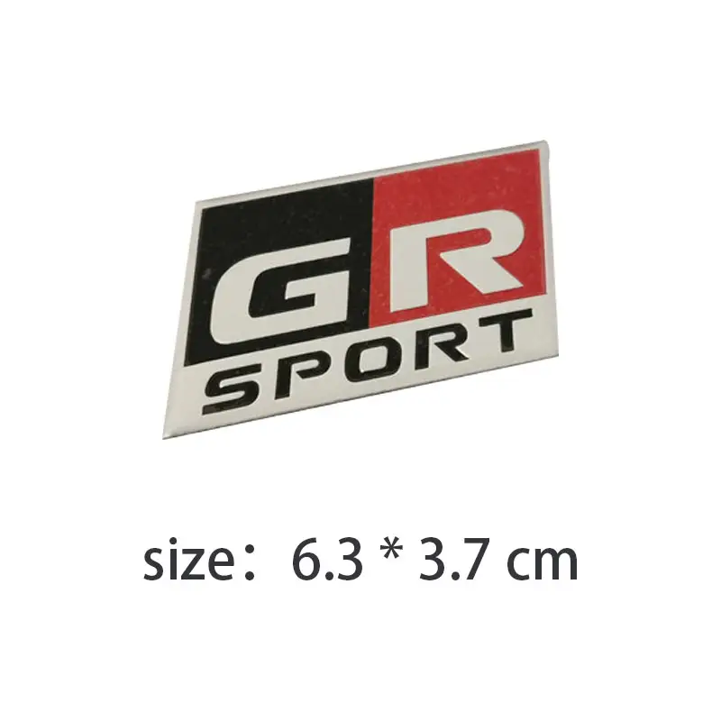 GR SPORT GAZOO Racing modified letter car side body fender decorate decal sticker emblem for Toyota