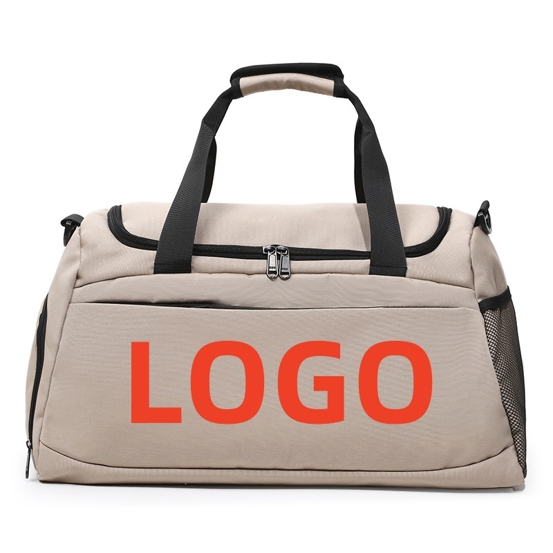 Custom Logo Travel Fitness Women Weekend Duffel Training Large Capacity Sport Portable Gym Yoga Bag With Shoes Compartment