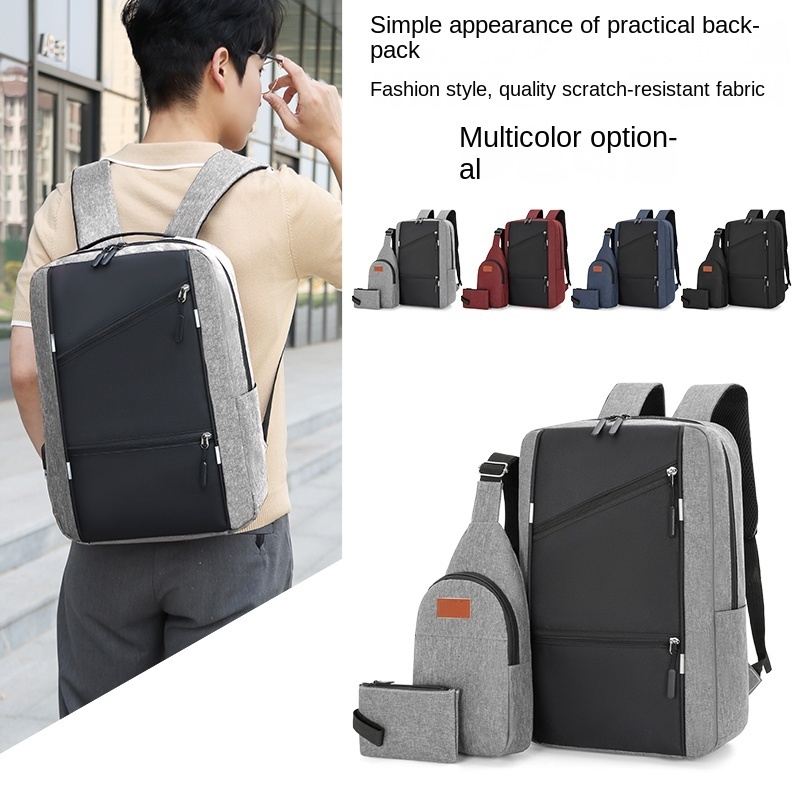 Wholesale 2024 New Polyester Fiber Usb Smart Business Travel Laptop Backpack With Security Lock