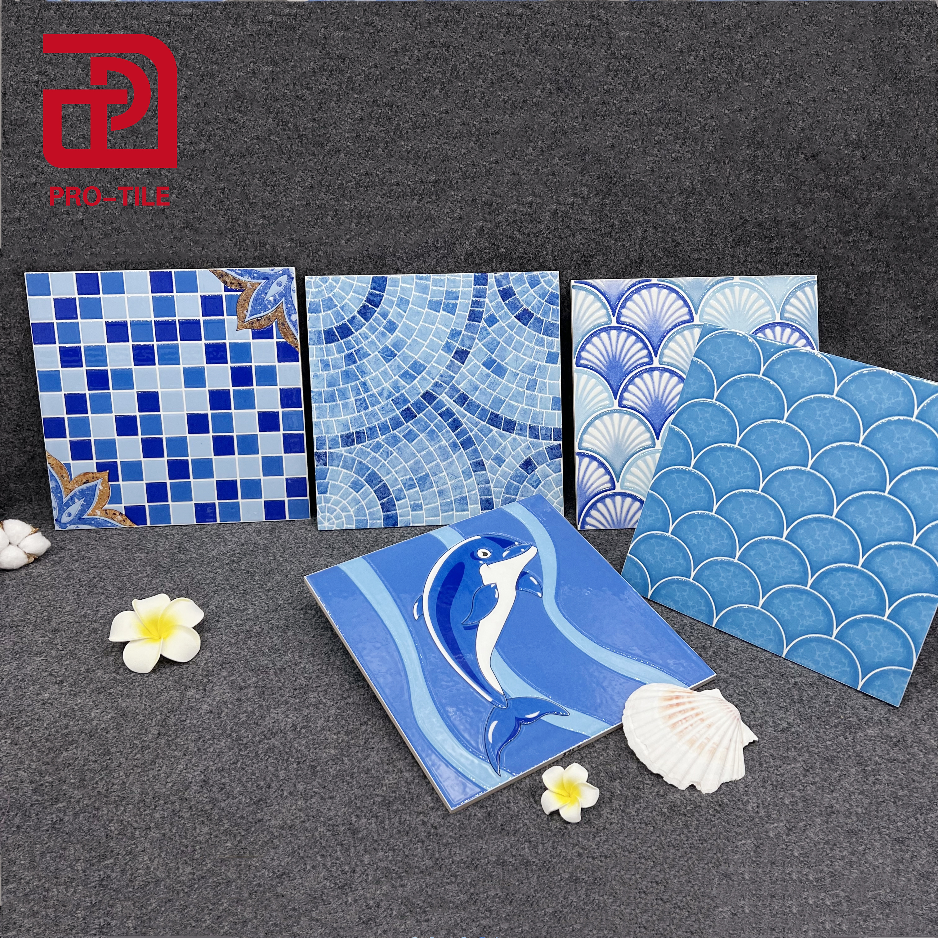 300*300mm look mosaic ceramic tile for  bathroom  shower wall and swimming pool floor