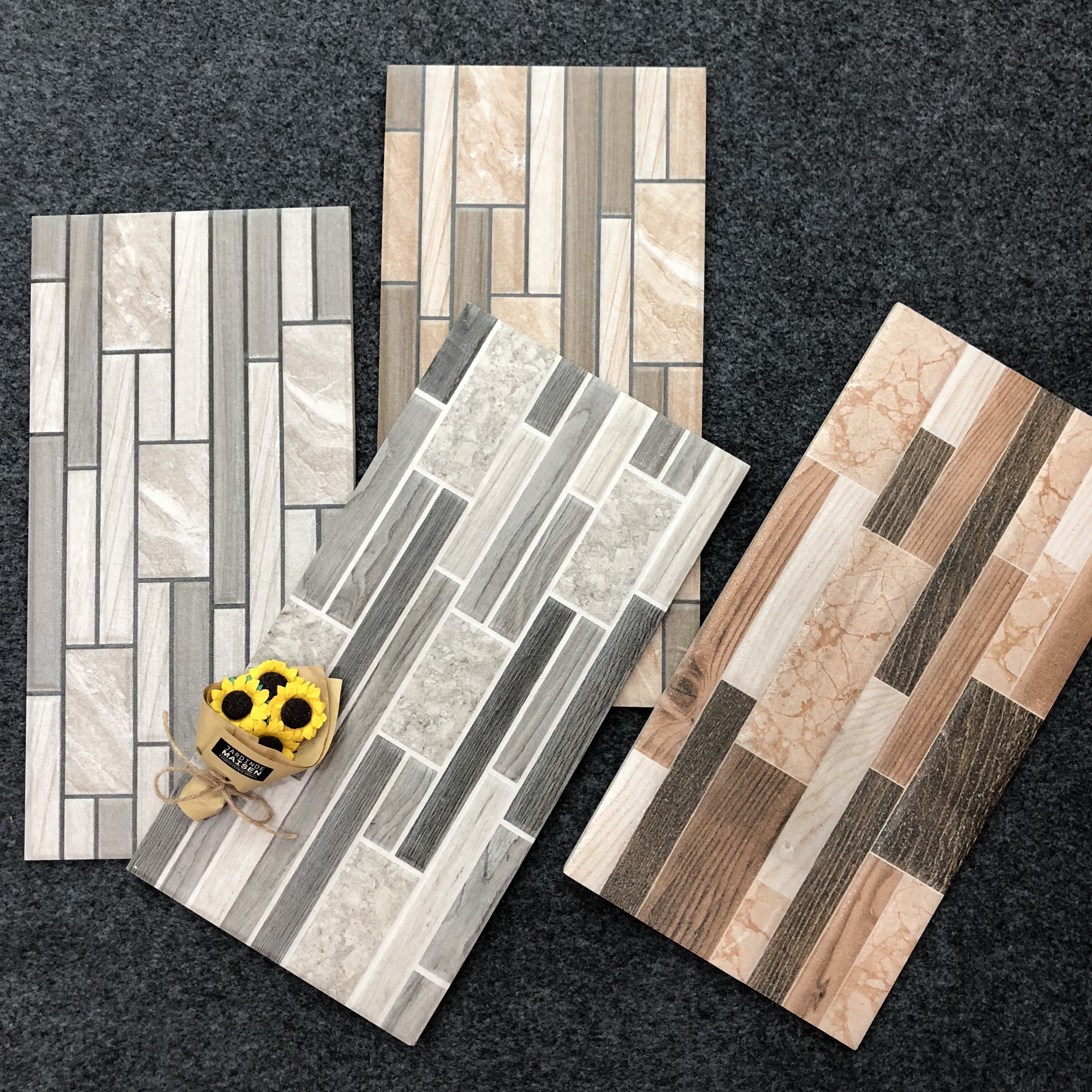 200*400mm stone 3d wall tile for villa exterior wall