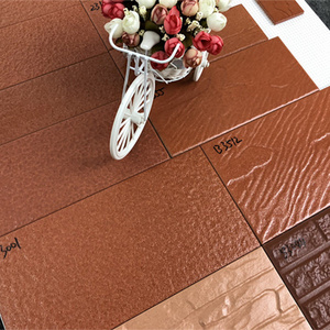 cheap price 60*200mm 8*240mm red color for exterior wall tile decoration