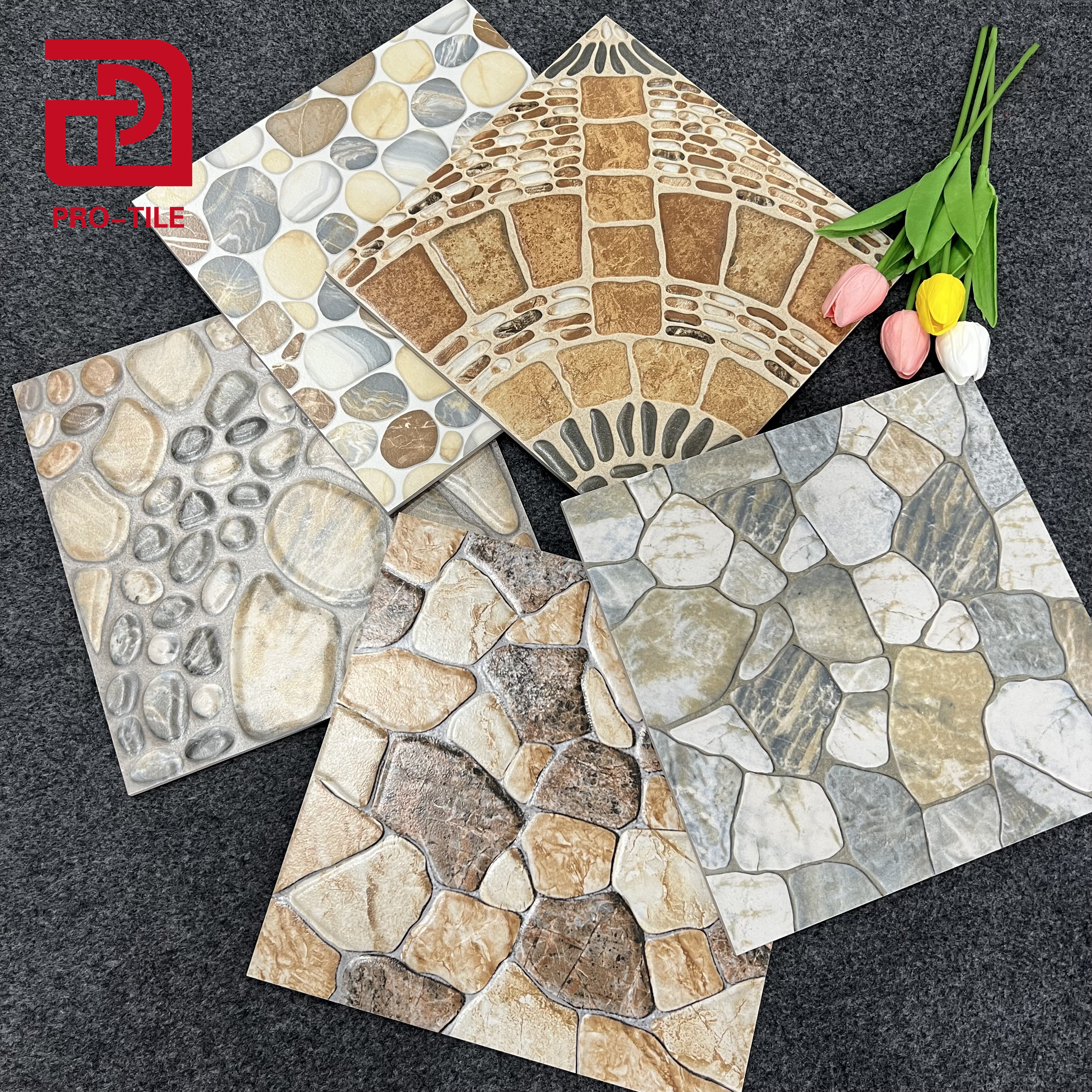 cobblestone floor  tile 30*30 matte surface for veranda floor tile