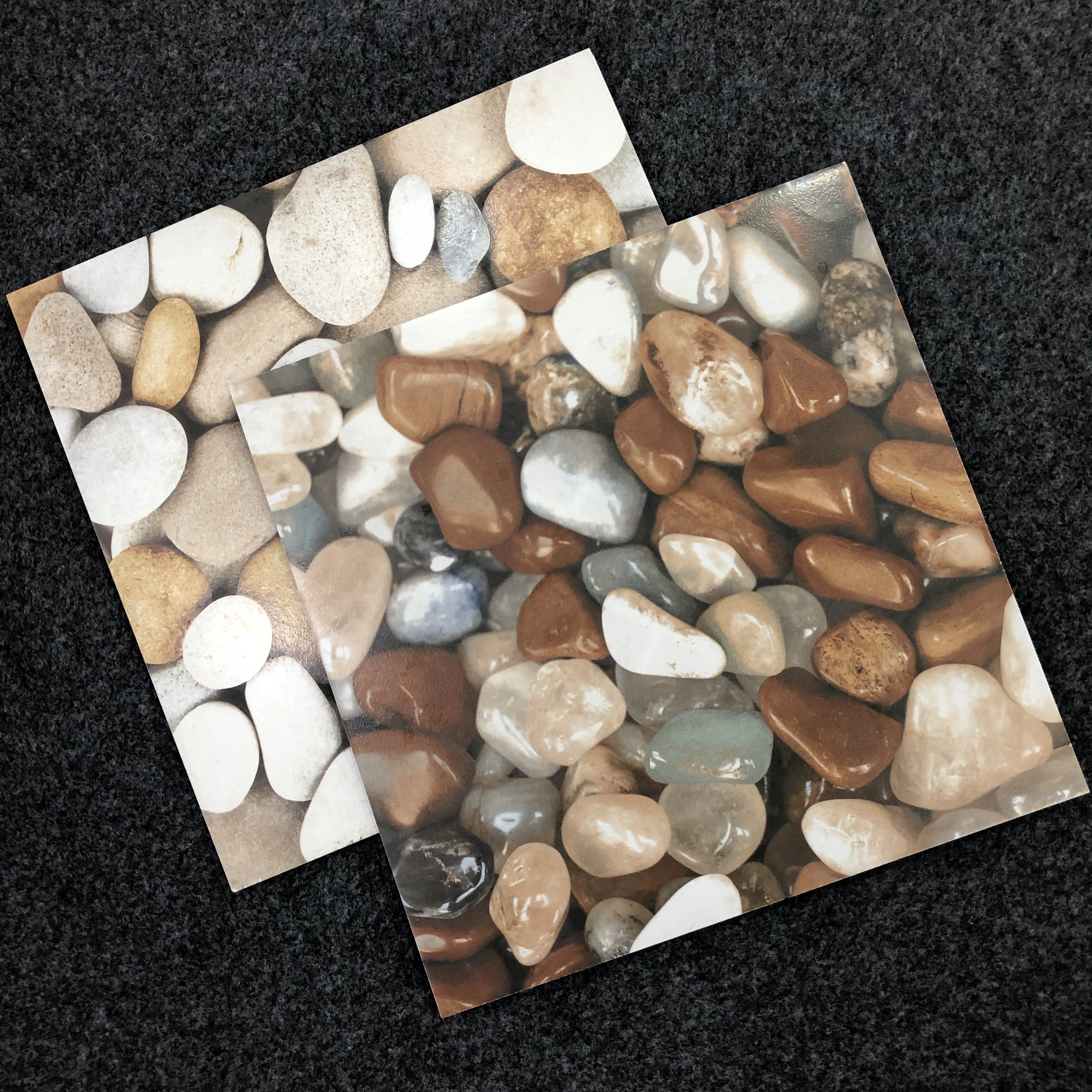 3D inkjet effect cobblestone outdoor floor tiles 300X300mm tile for veranda