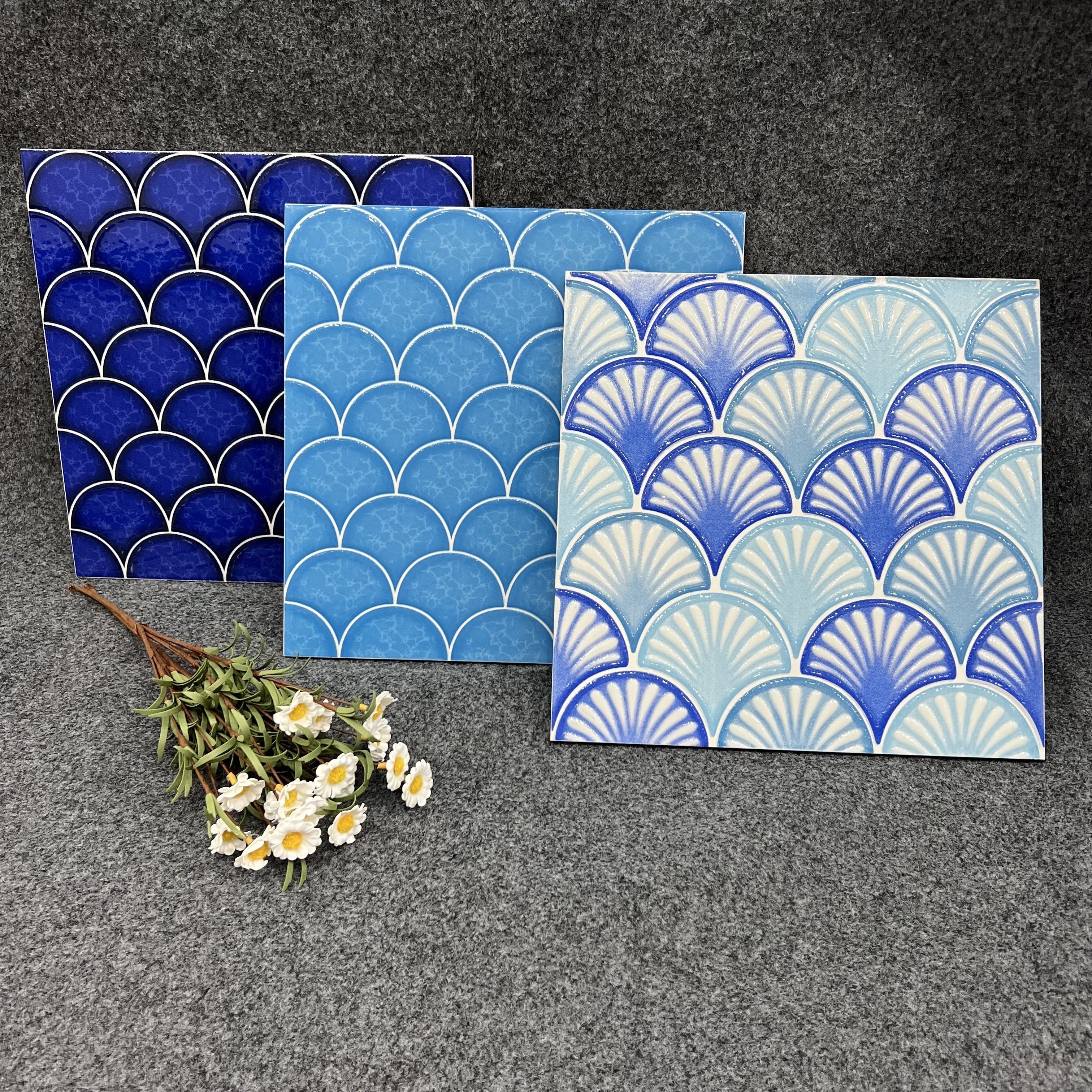 300*300mm look mosaic ceramic tile for  bathroom  shower wall and swimming pool floor