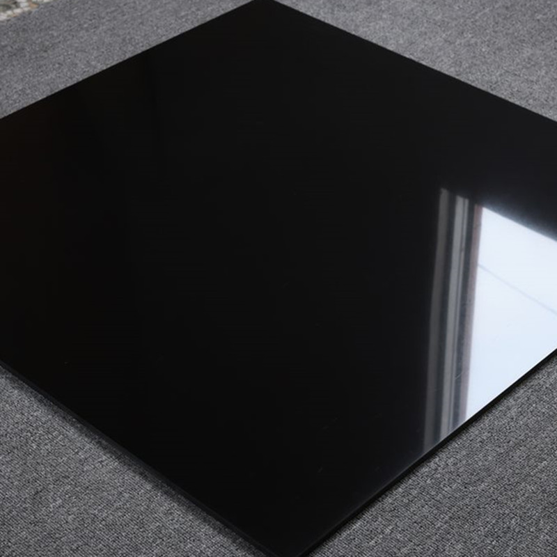 Super White and super black polished porcelain tile 60x60cm, 24'x24'