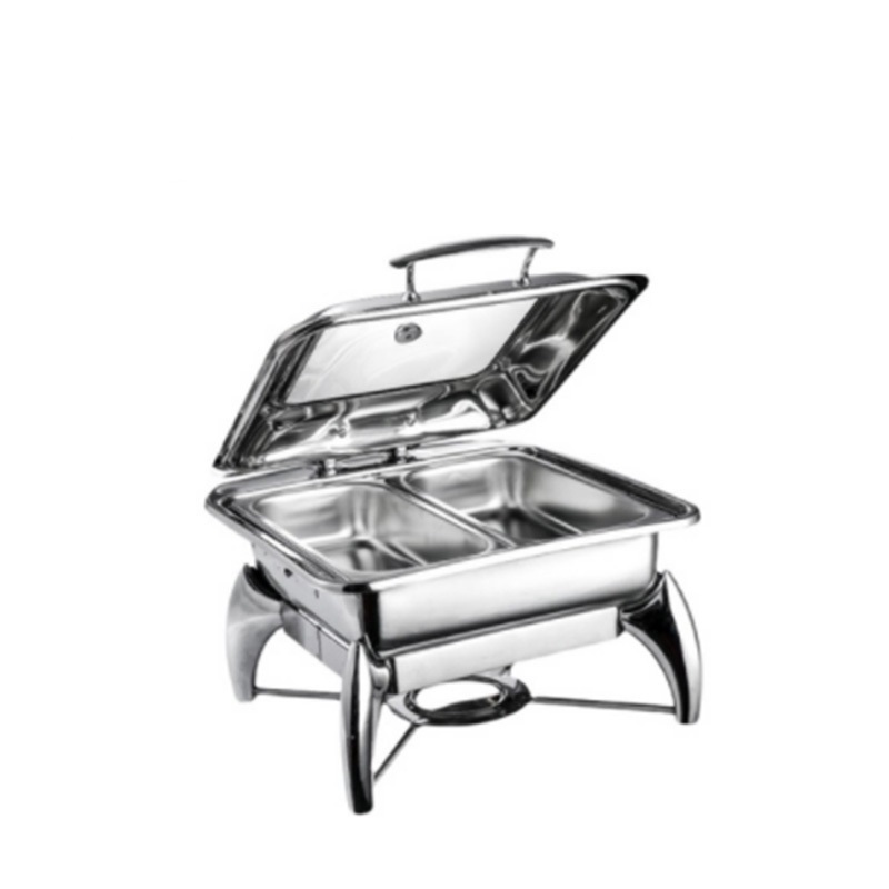 Luxury Hotel Catering Equipment Stainless Steel Chafing Dish Buffet Round Square Rectangular Food Warmer Buffet