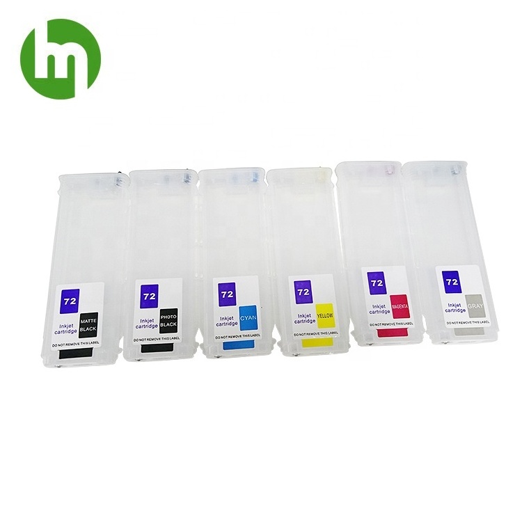 280 ML For HP72 Refillable Cartridge for HP designjet T610 T770 T790 T1100 Plotters