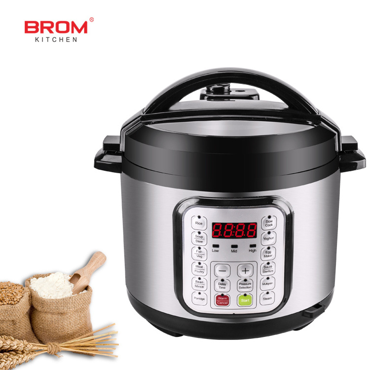 5l large commercial non stick stainless steel smart multifunction microwave electric rice pot electric high pressure cooker