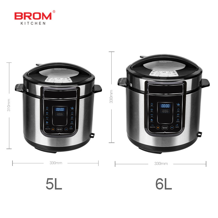 stainless steel shell smart rice pot electrical presser multicooker canning multi multipurpose electric pressure cooker digital