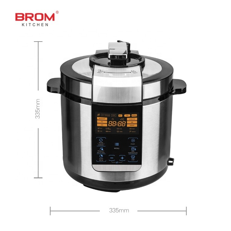 5 liters automatic presser pot multifunctional stainless steel inner pot electrical multicooker pressure electric rice cooker