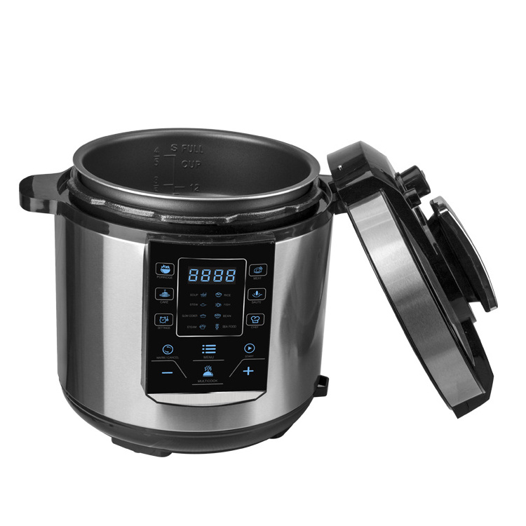 1000w electric pressure cooker 6 quart multi rice cooker 14-in-1 programmable stainless steel pot